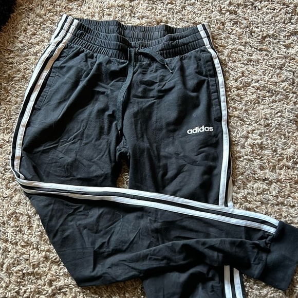 adidas Originals Pants - Black jersey adidas jogger